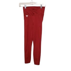 Under Armour - Red "The Rock" Leggings- Size XS
